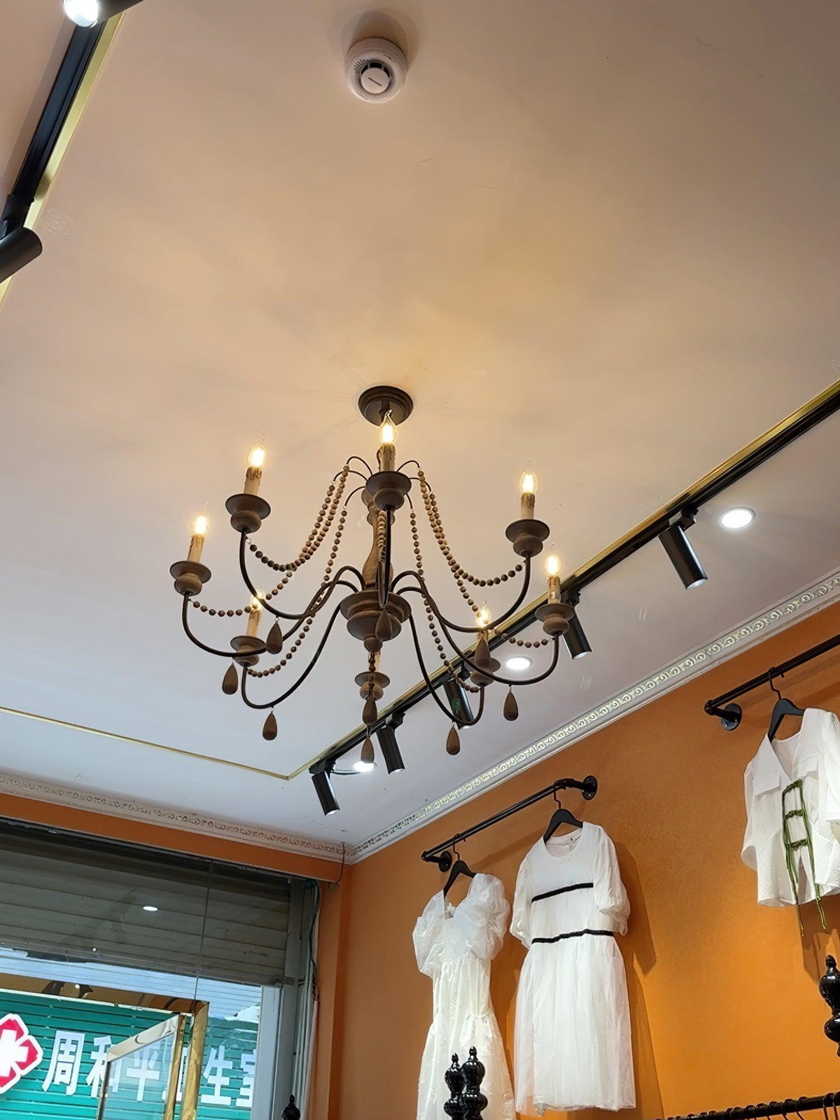 Lustra Chandelier à Bougies Bras Voluté Rustique - Neutralighting