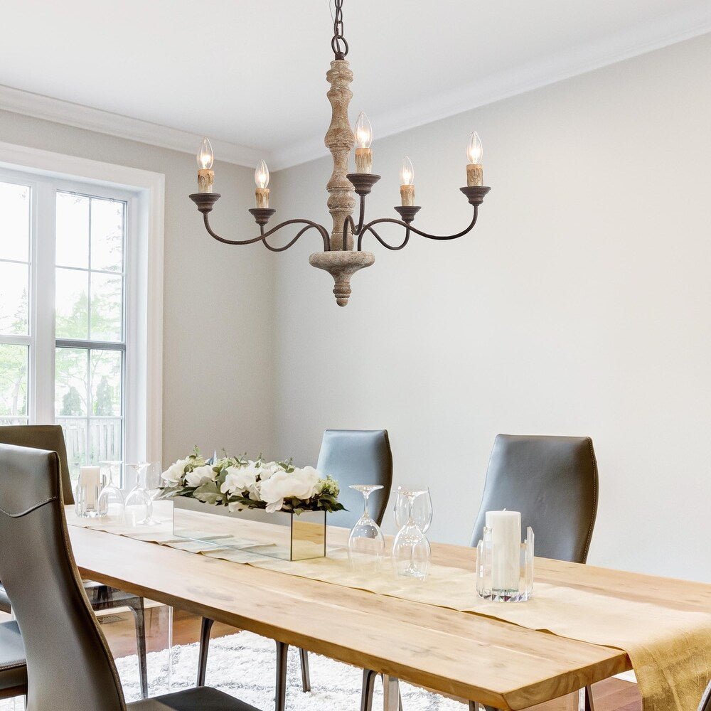 Aurora Lustre Bougeoir Ferme Rustique - Neutralighting