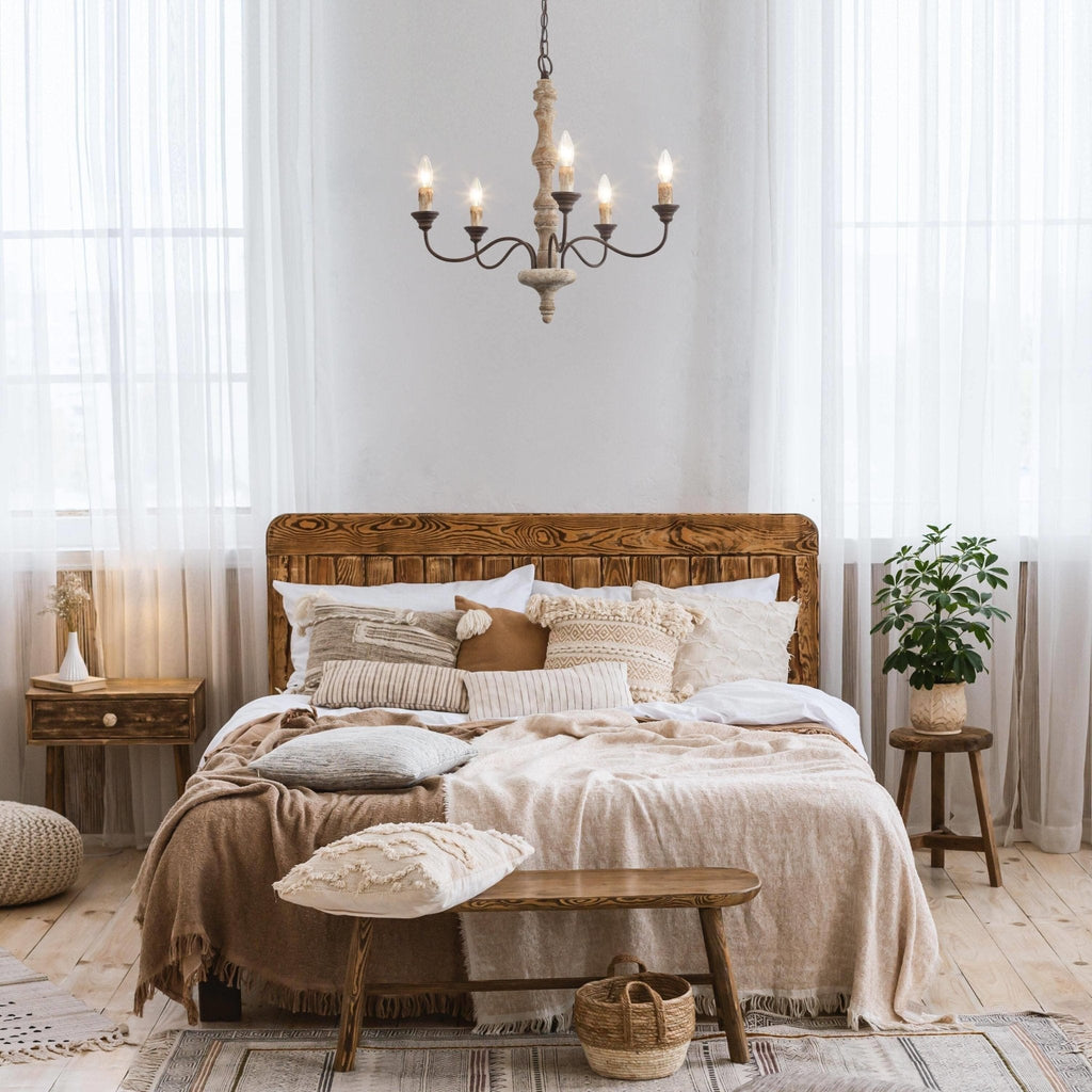 Aurora Lustre Bougeoir Ferme Rustique - Neutralighting