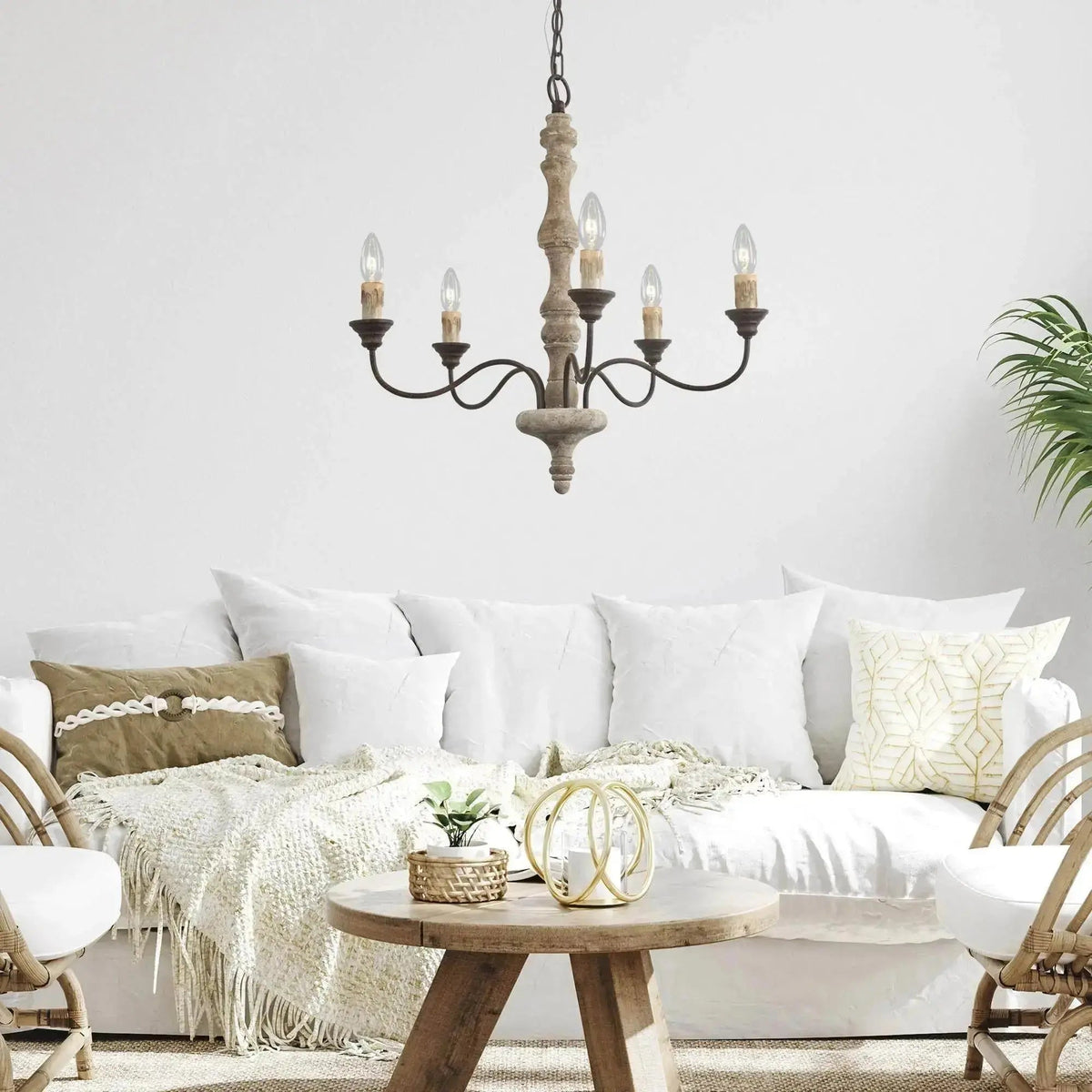 Aurora Lustre Bougeoir Ferme Rustique - Neutralighting