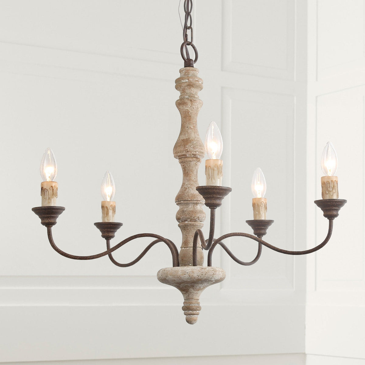 Aurora Lustre Bougeoir Ferme Rustique - Neutralighting