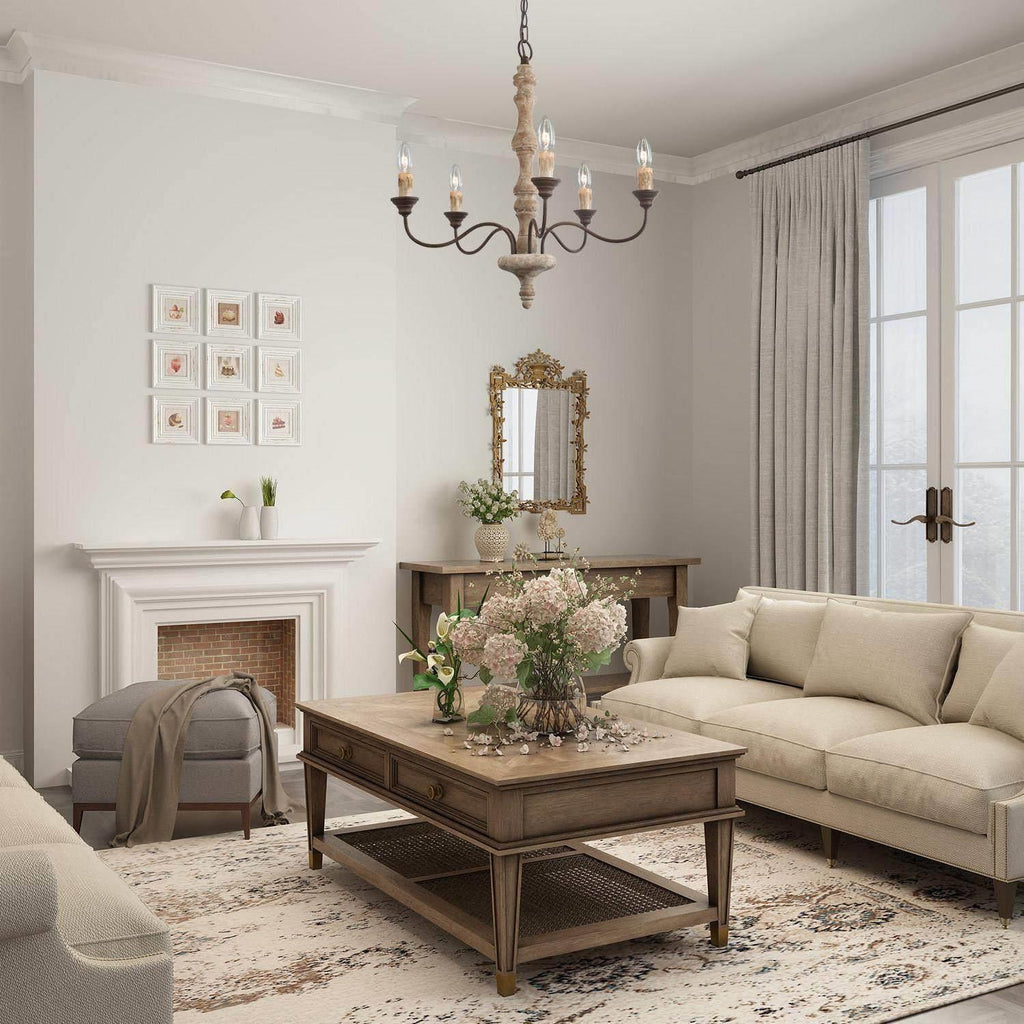 Aurora Lustre Bougeoir Ferme Rustique - Neutralighting