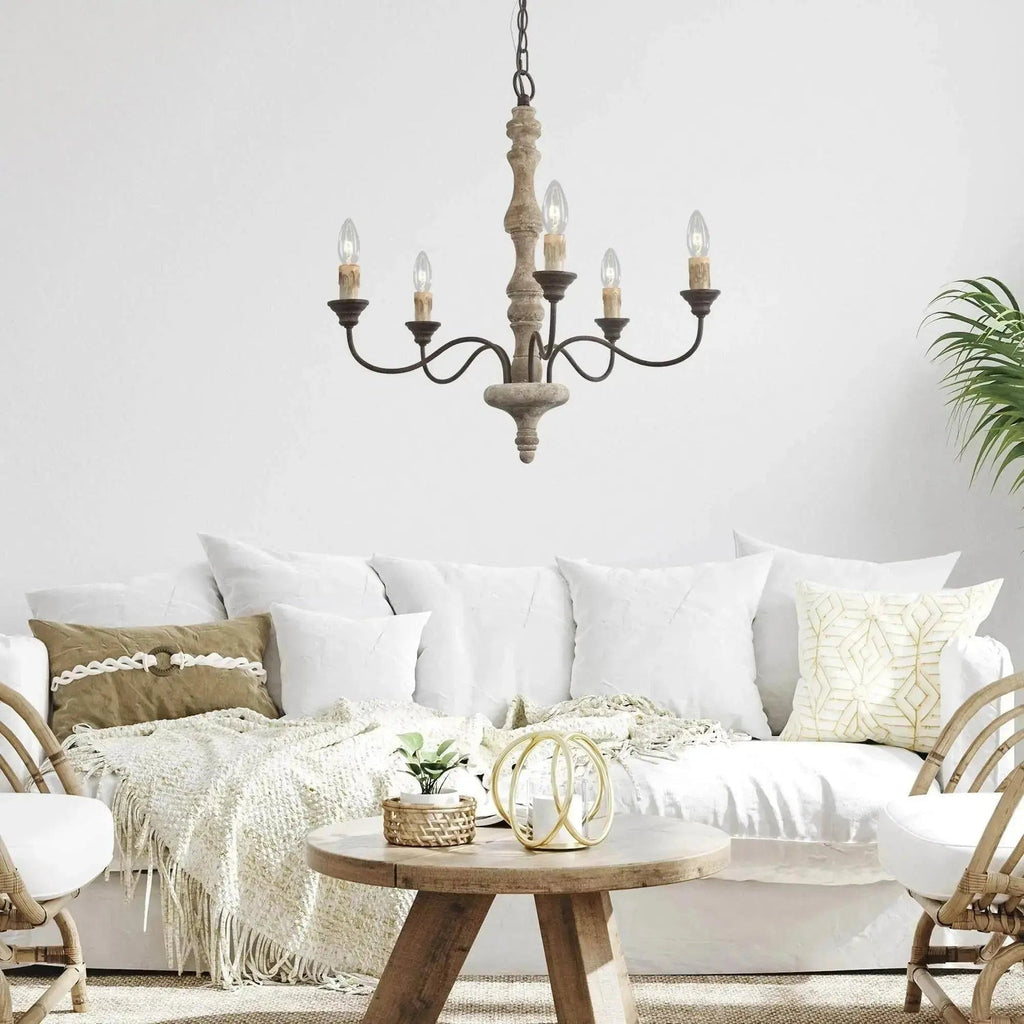 Aurora Lustre Bougeoir Ferme Rustique - Neutralighting
