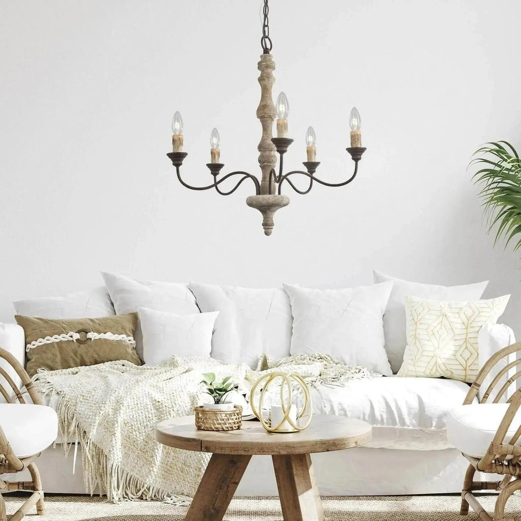 Aurora Lustre Bougeoir Ferme Rustique - Neutralighting