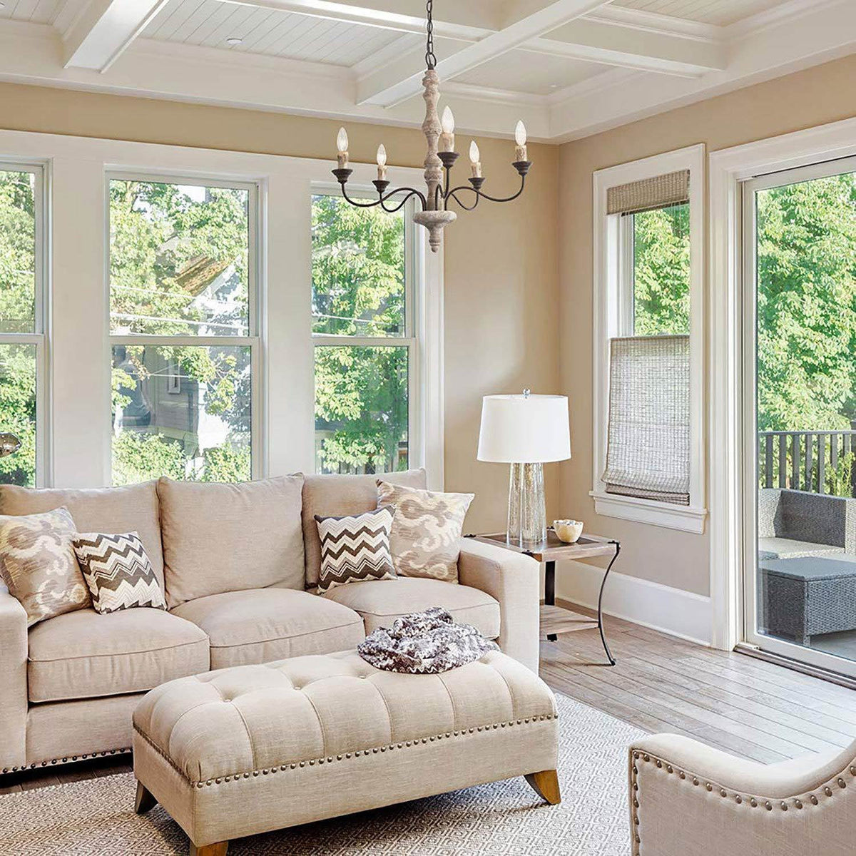 Aurora Lustre Bougeoir Ferme Rustique - Neutralighting