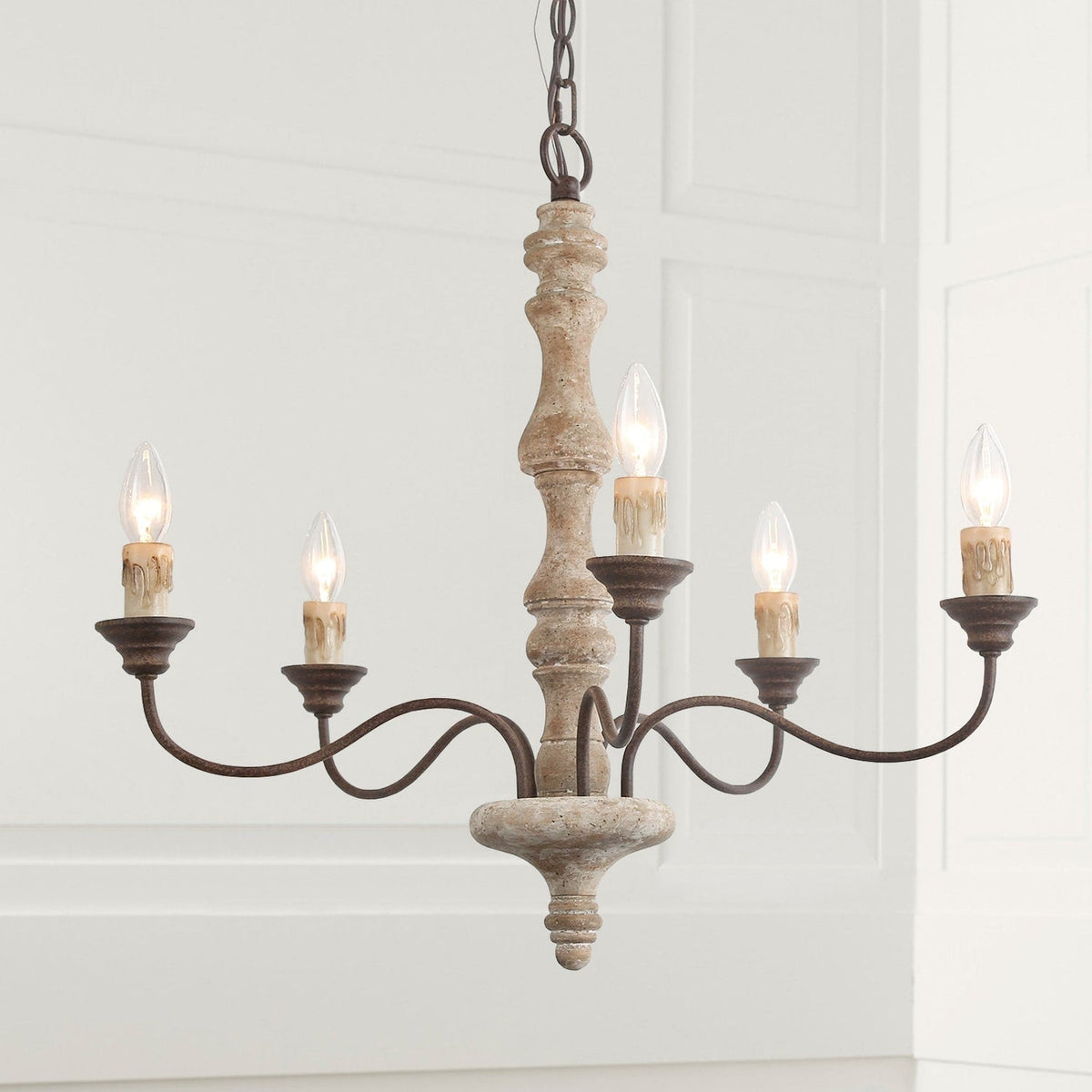 Aurora Lustre Bougeoir Ferme Rustique - Neutralighting