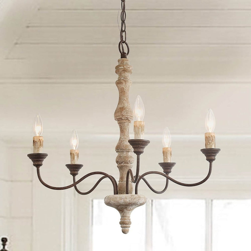 Aurora Lustre Bougeoir Ferme Rustique - Neutralighting