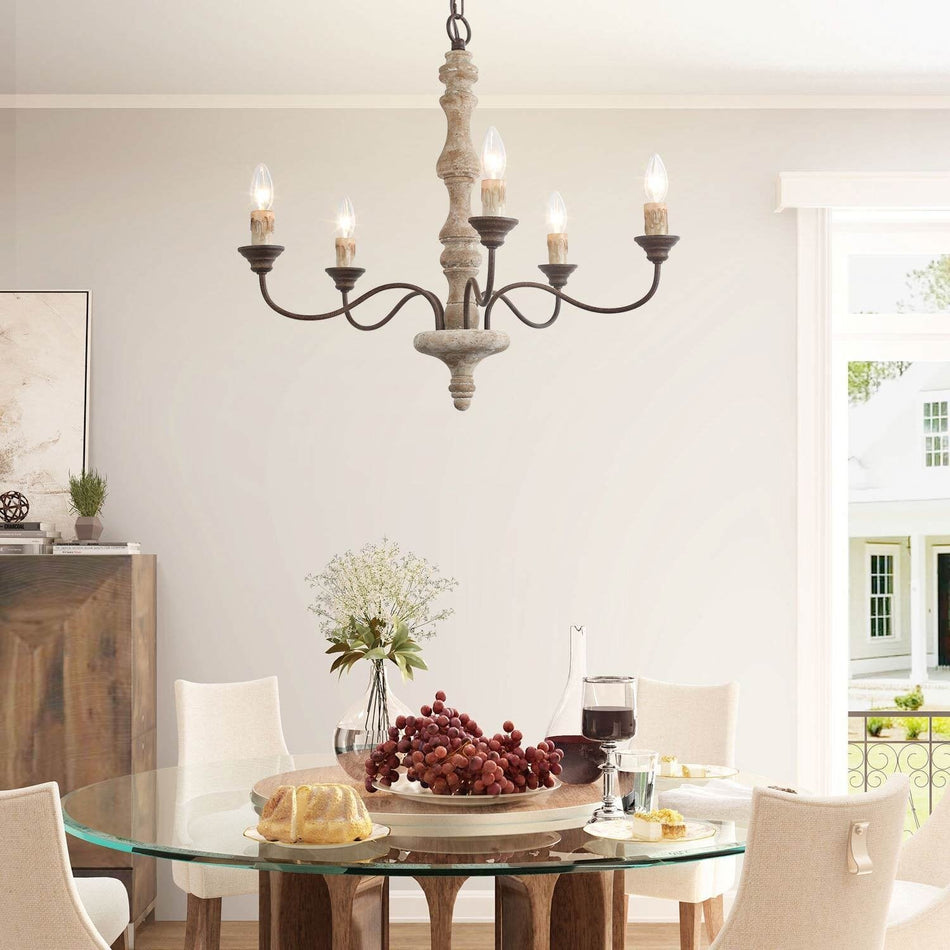 Aurora Lustre Bougeoir Ferme Rustique - Neutralighting