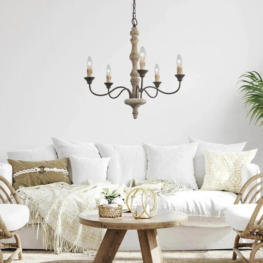 Aurora Lustre Bougeoir Ferme Rustique - Neutralighting