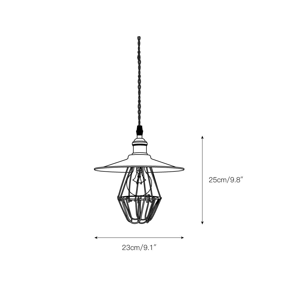 Stella Lampe Pendante en Métal Artistique Industriel Vintage - Neutralighting