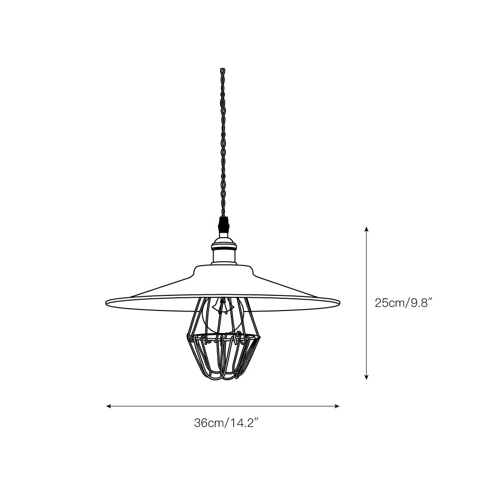 Stella Lampe Pendante en Métal Artistique Industriel Vintage - Neutralighting