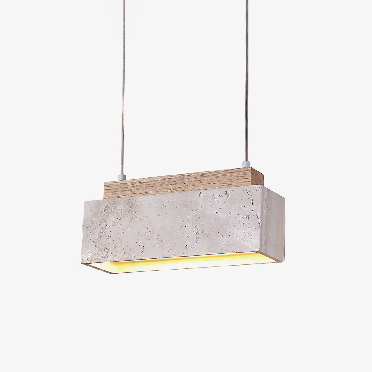 Ciraeila Suspension Rectangulaire en Travertin - Neutralighting