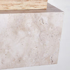 Ciraeila Suspension Rectangulaire en Travertin - Neutralighting