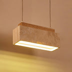Ciraeila Suspension Rectangulaire en Travertin - Neutralighting
