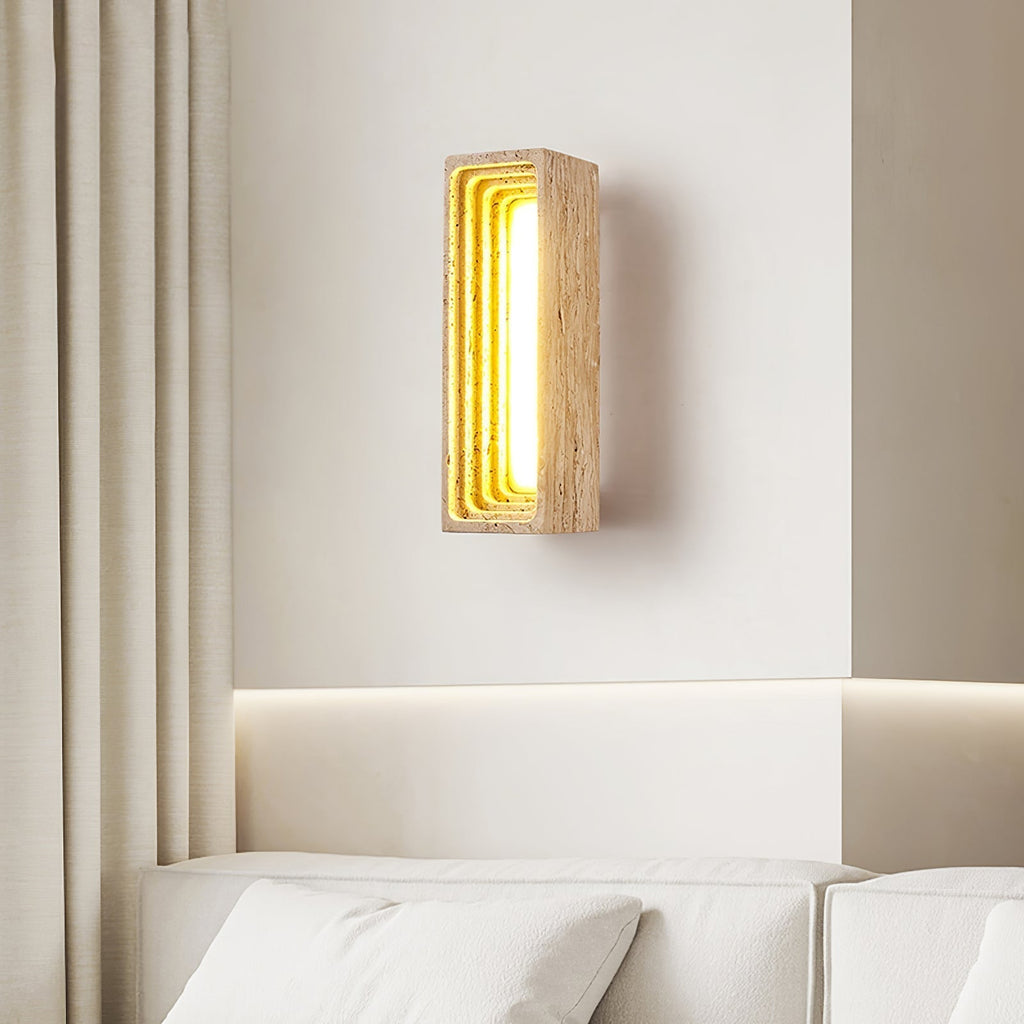Atheila Applique Murale Moderne en Travertin - Neutralighting