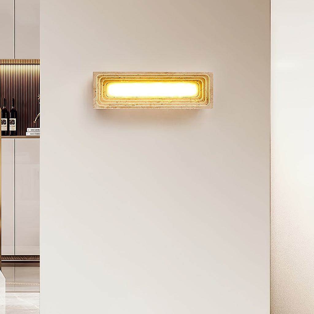 Atheila Applique Murale Moderne en Travertin - Neutralighting