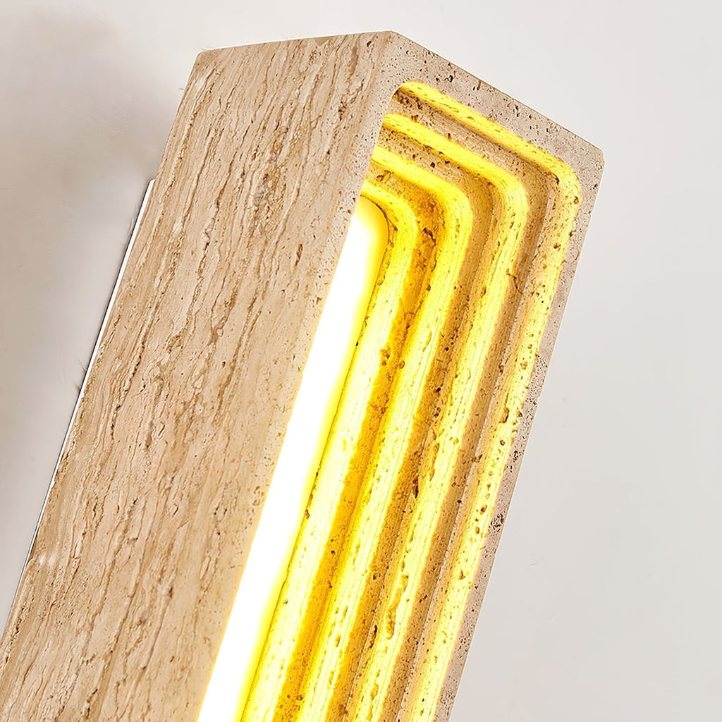 Atheila Applique Murale Moderne en Travertin - Neutralighting