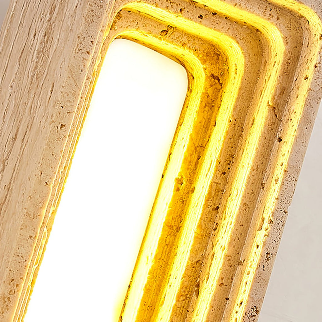 Atheila Applique Murale Moderne en Travertin - Neutralighting