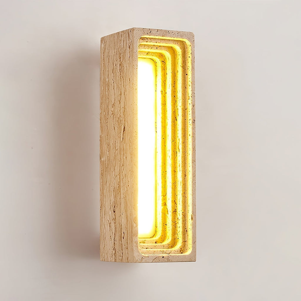 Atheila Applique Murale Moderne en Travertin - Neutralighting