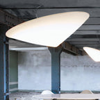Solara Lampe Suspendue Polyéthylène Chapeau Incliné Minimaliste - Neutralighting
