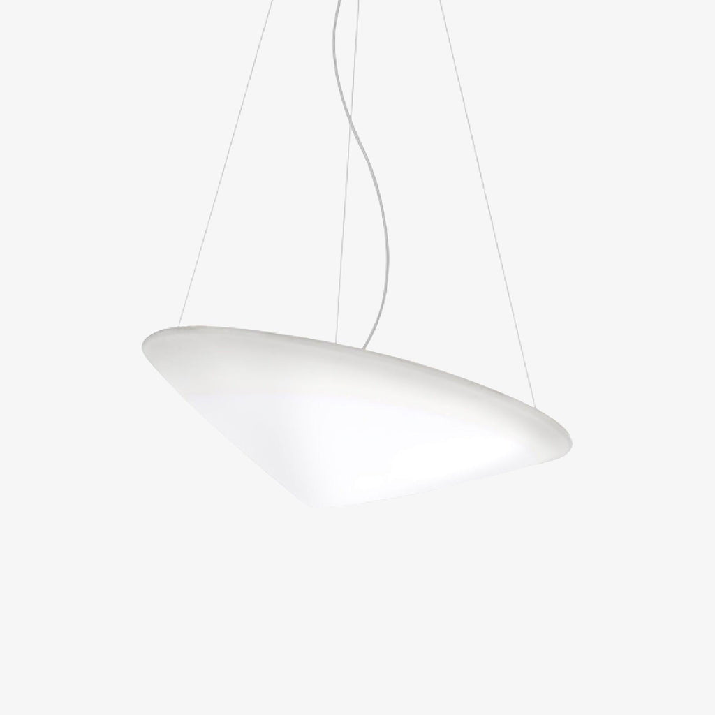 Solara Lampe Suspendue Polyéthylène Chapeau Incliné Minimaliste - Neutralighting