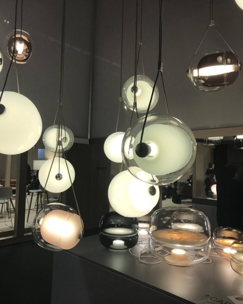 Orba Suspension Lampe en Verre Contemporain - Neutralighting