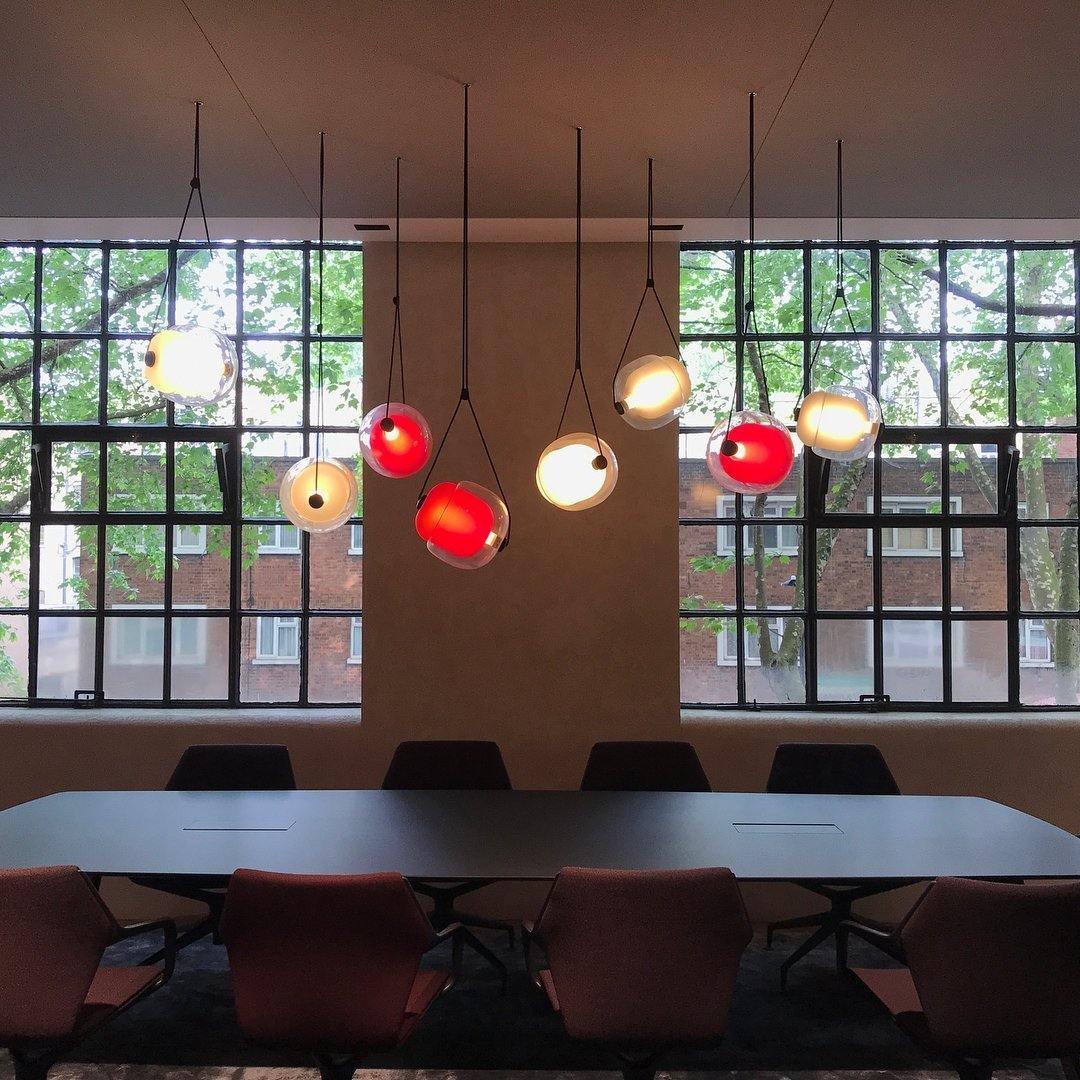 Orba Suspension Lampe en Verre Contemporain - Neutralighting