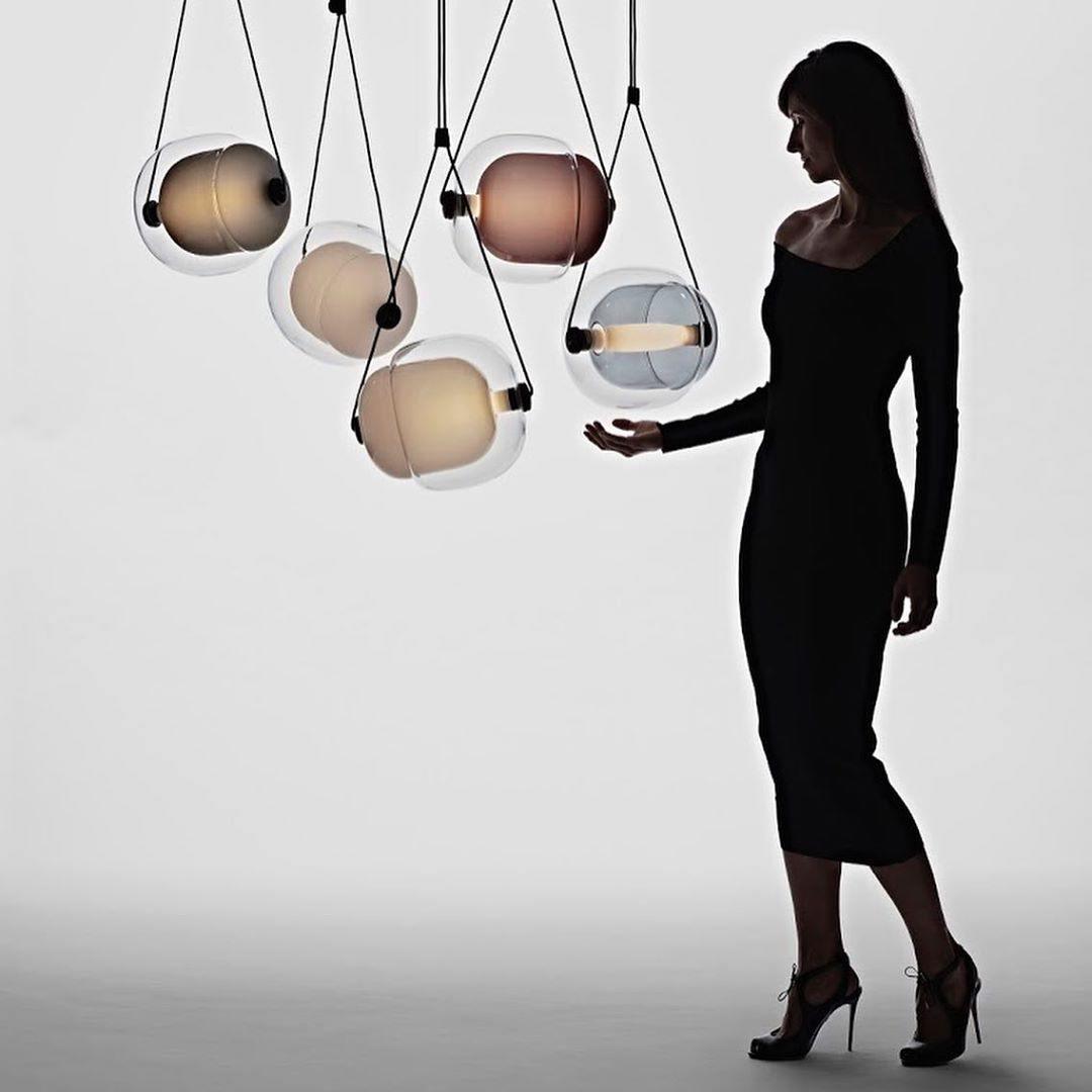 Orba Suspension Lampe en Verre Contemporain - Neutralighting