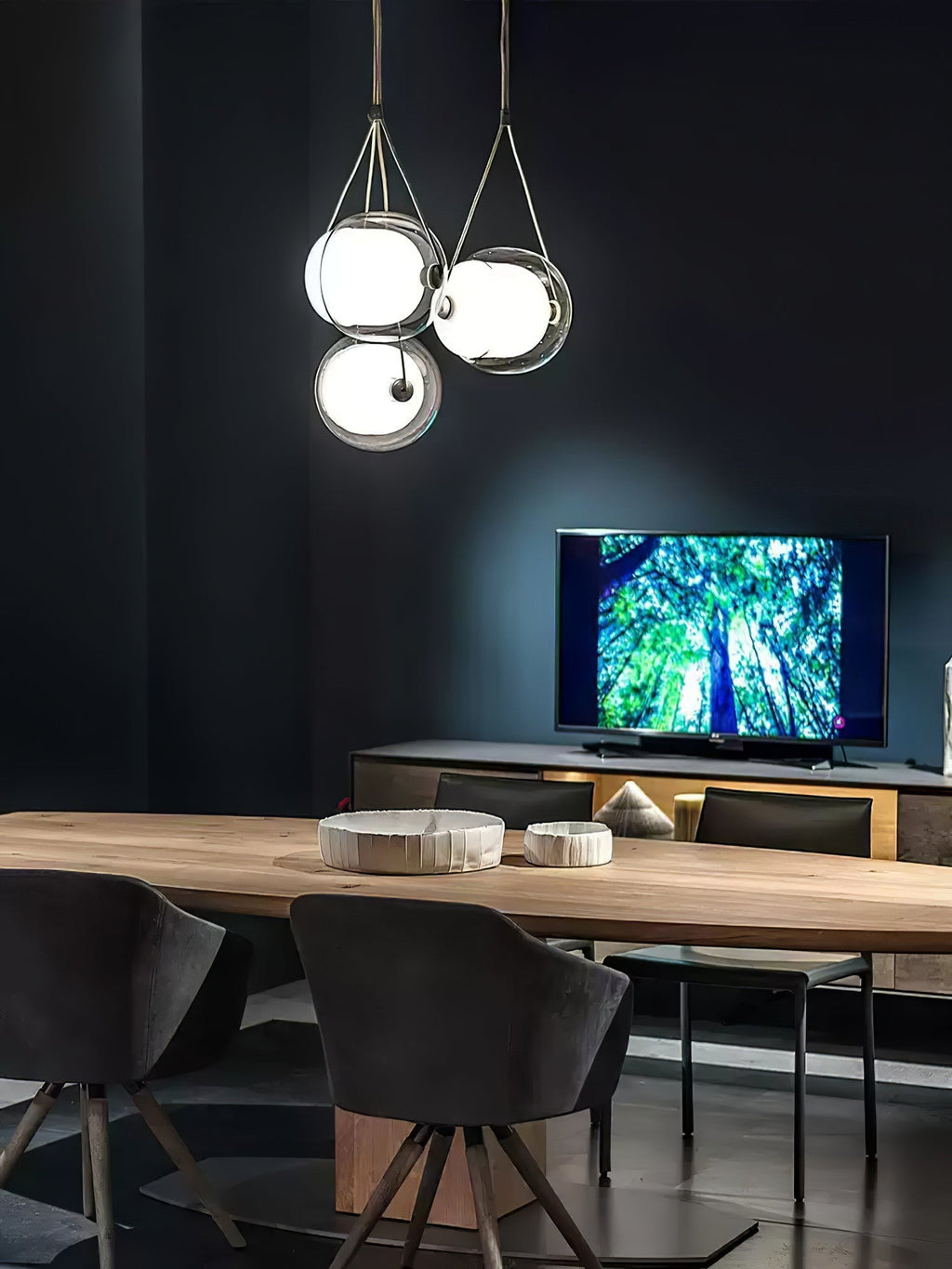 Orba Suspension Lampe en Verre Contemporain - Neutralighting