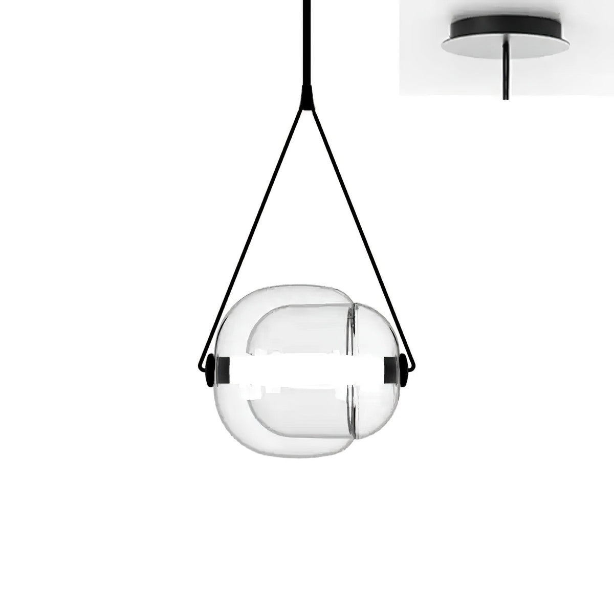 Orba Suspension Lampe en Verre Contemporain - Neutralighting