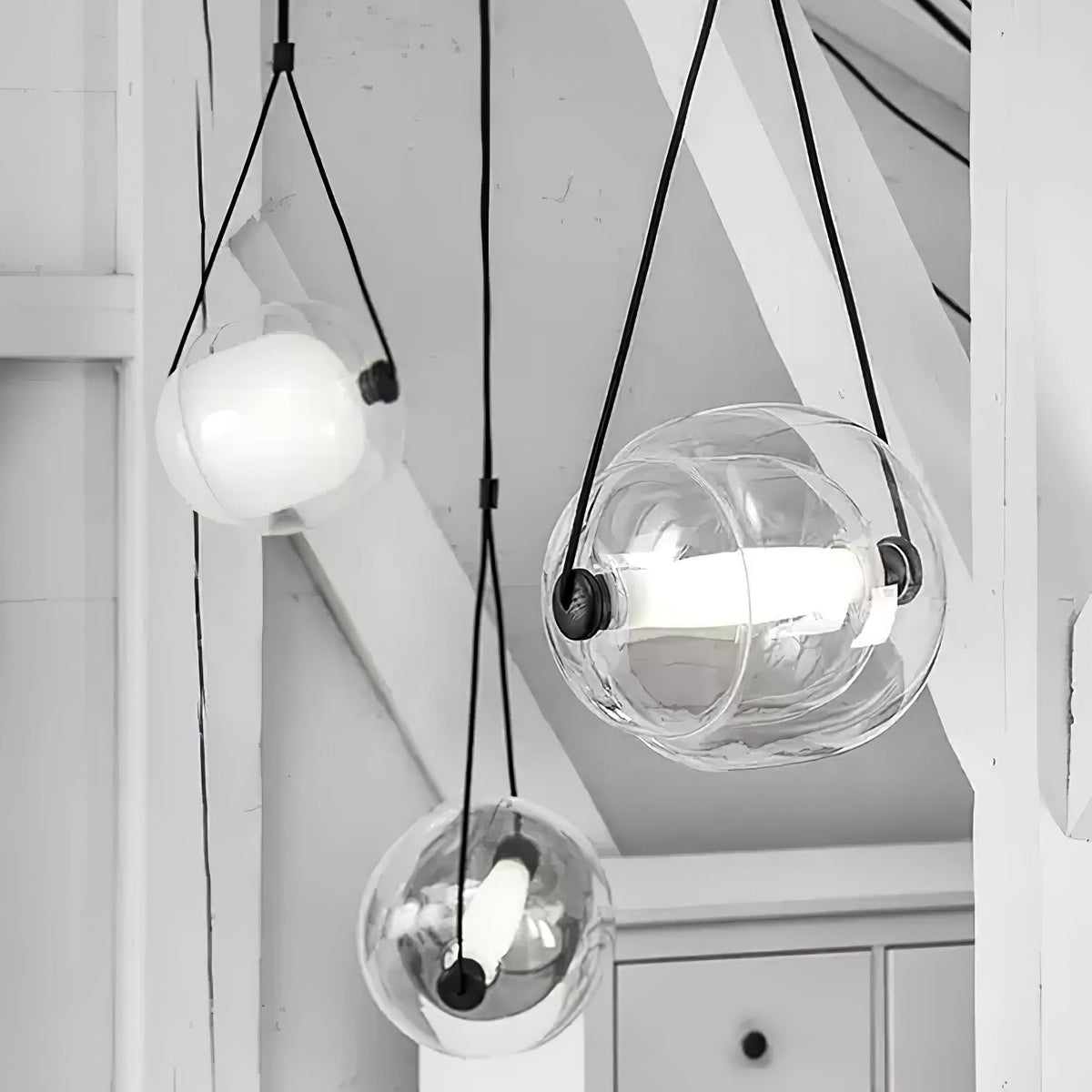 Orba Suspension Lampe en Verre Contemporain - Neutralighting