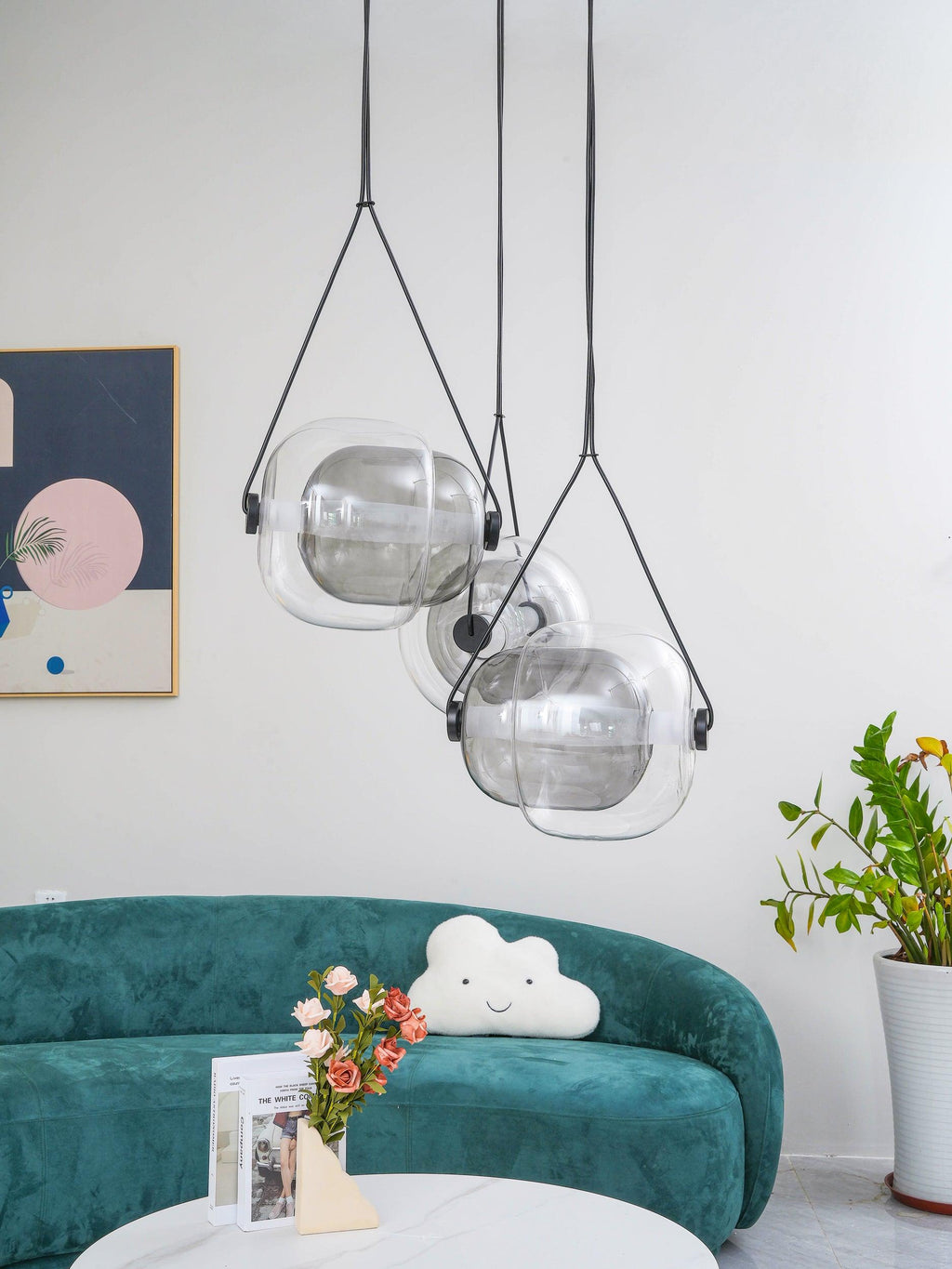 Orba Suspension Lampe en Verre Contemporain - Neutralighting