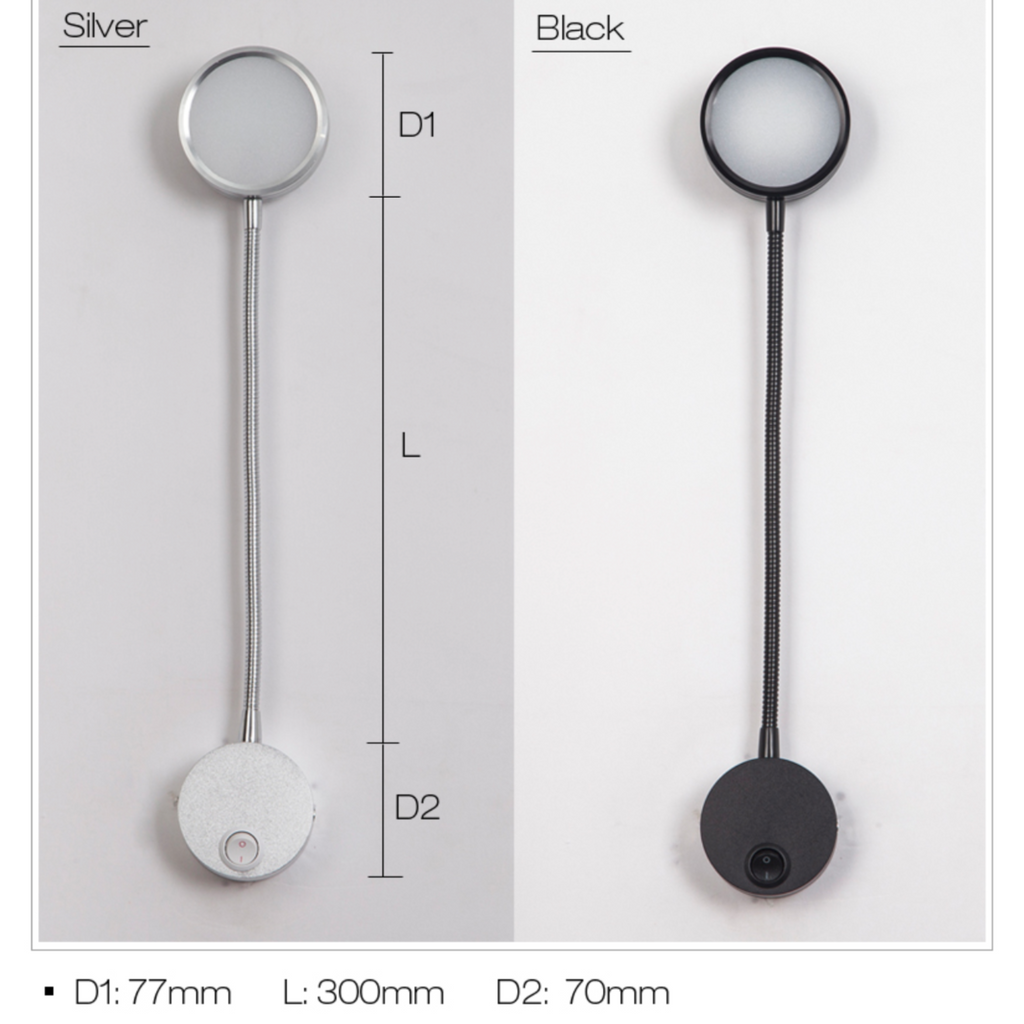 Lampe LED liseuse à poser ou fixer sur un mur