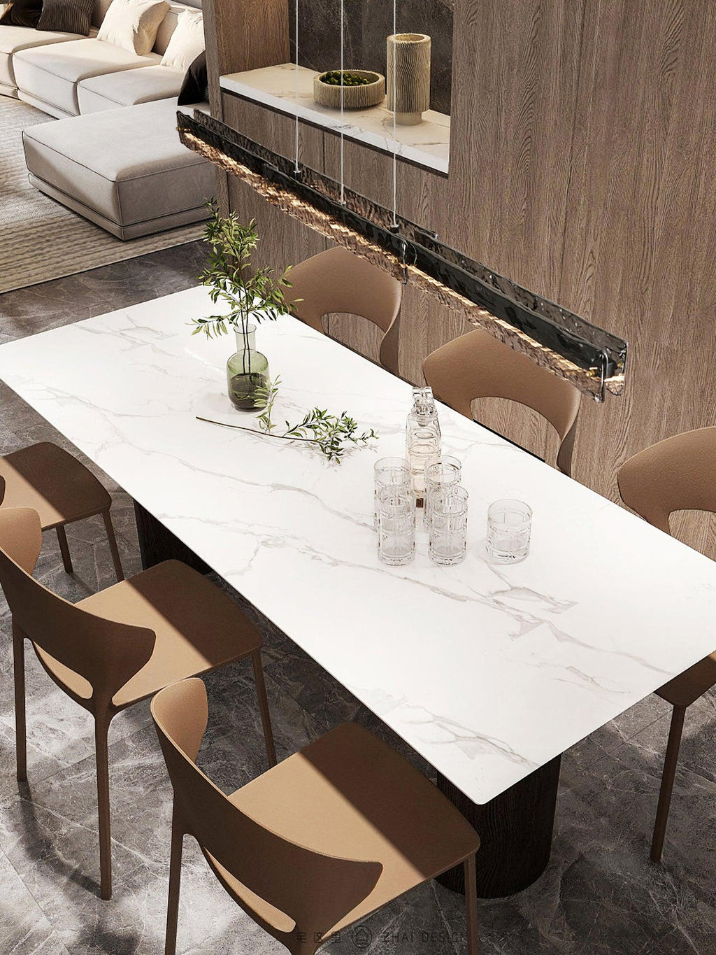 Welsey Suspension linéaire moderne - Neutralighting