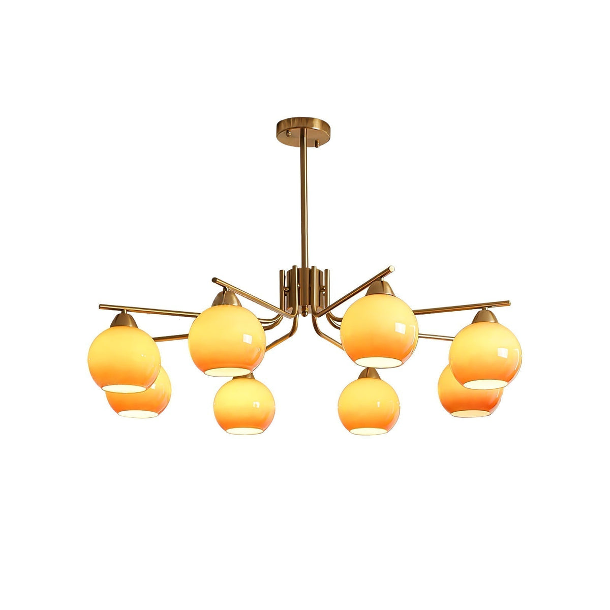 Lustra Lustre Laiton Caramel Globe Minimaliste - Neutralighting
