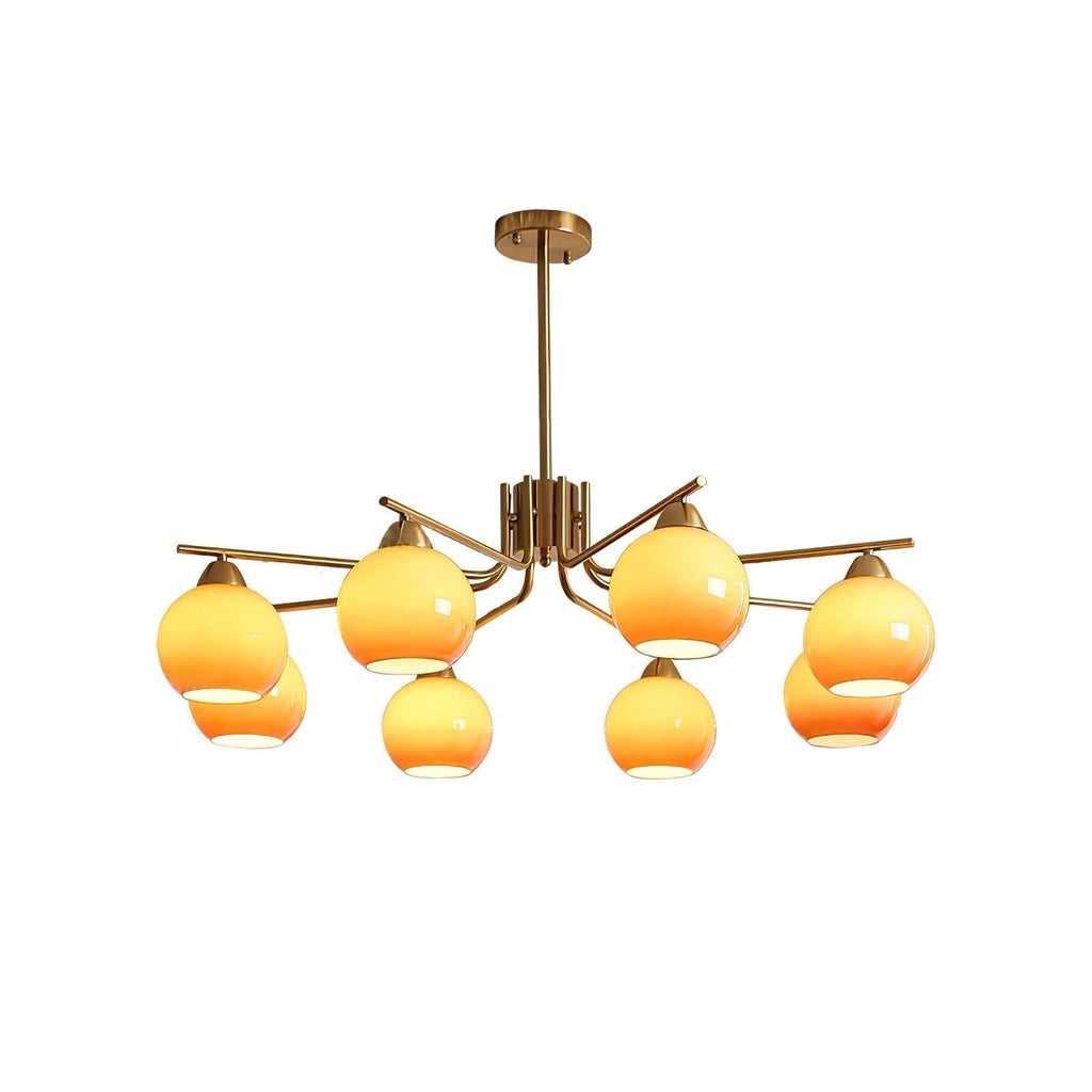 Lustra Lustre Laiton Caramel Globe Minimaliste - Neutralighting
