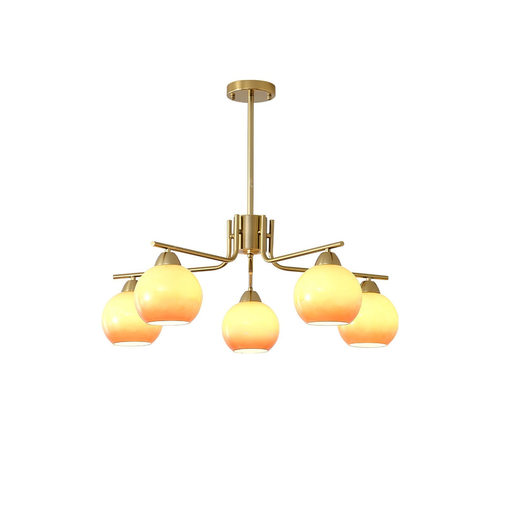 Lustra Lustre Laiton Caramel Globe Minimaliste - Neutralighting