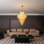 Aurora Chandelier en Verre Ambre Luxe - Neutralighting