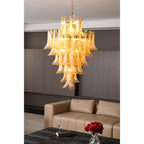 Aurora Chandelier en Verre Ambre Luxe - Neutralighting