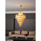 Aurora Chandelier en Verre Ambre Luxe - Neutralighting