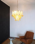 Aurora Chandelier Pétales en Verre de Murano Superposés - Neutralighting