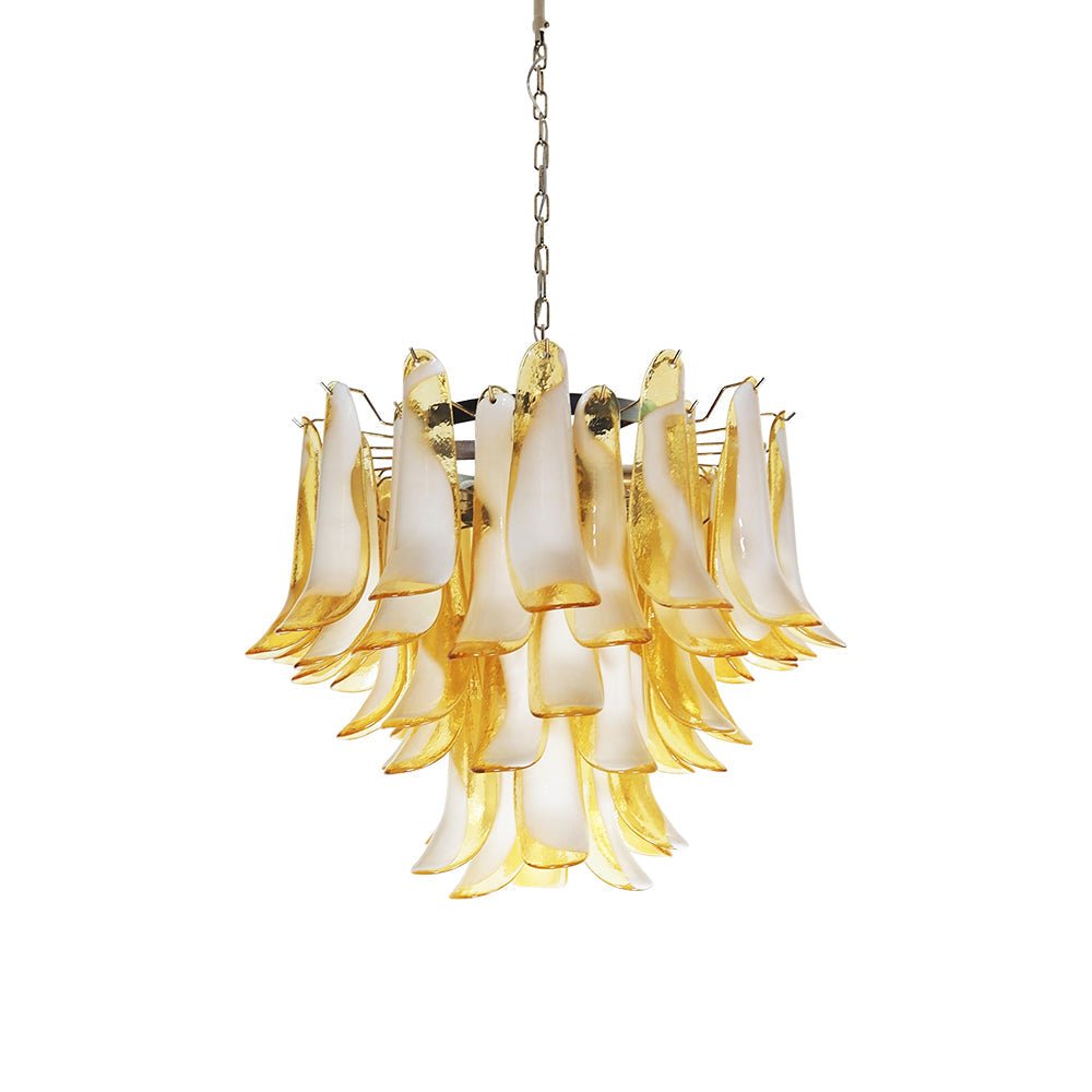 Aurora Chandelier Pétales en Verre de Murano Superposés - Neutralighting