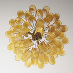 Aurora Chandelier Pétales en Verre de Murano Superposés - Neutralighting