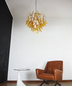 Aurora Chandelier Pétales en Verre de Murano Superposés - Neutralighting
