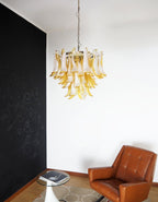Aurora Chandelier Pétales en Verre de Murano Superposés - Neutralighting