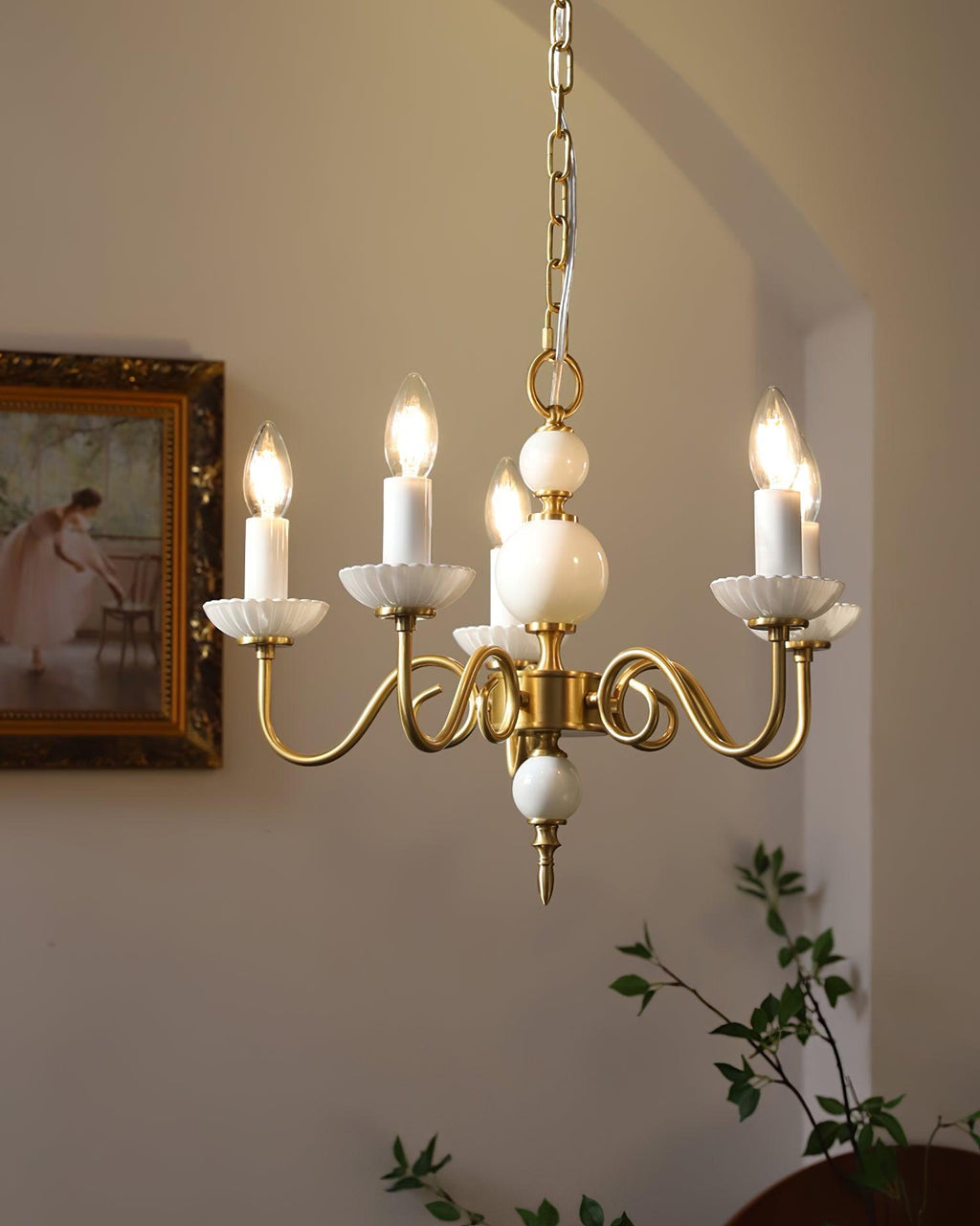 Lustra Chandelier Carlita Doré Moderne - Neutralighting