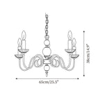 Carlita Lustre Bras Courbés en Or avec Bougies - Neutralighting