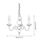 Carlita Lustre Bras Courbés en Or avec Bougies - Neutralighting