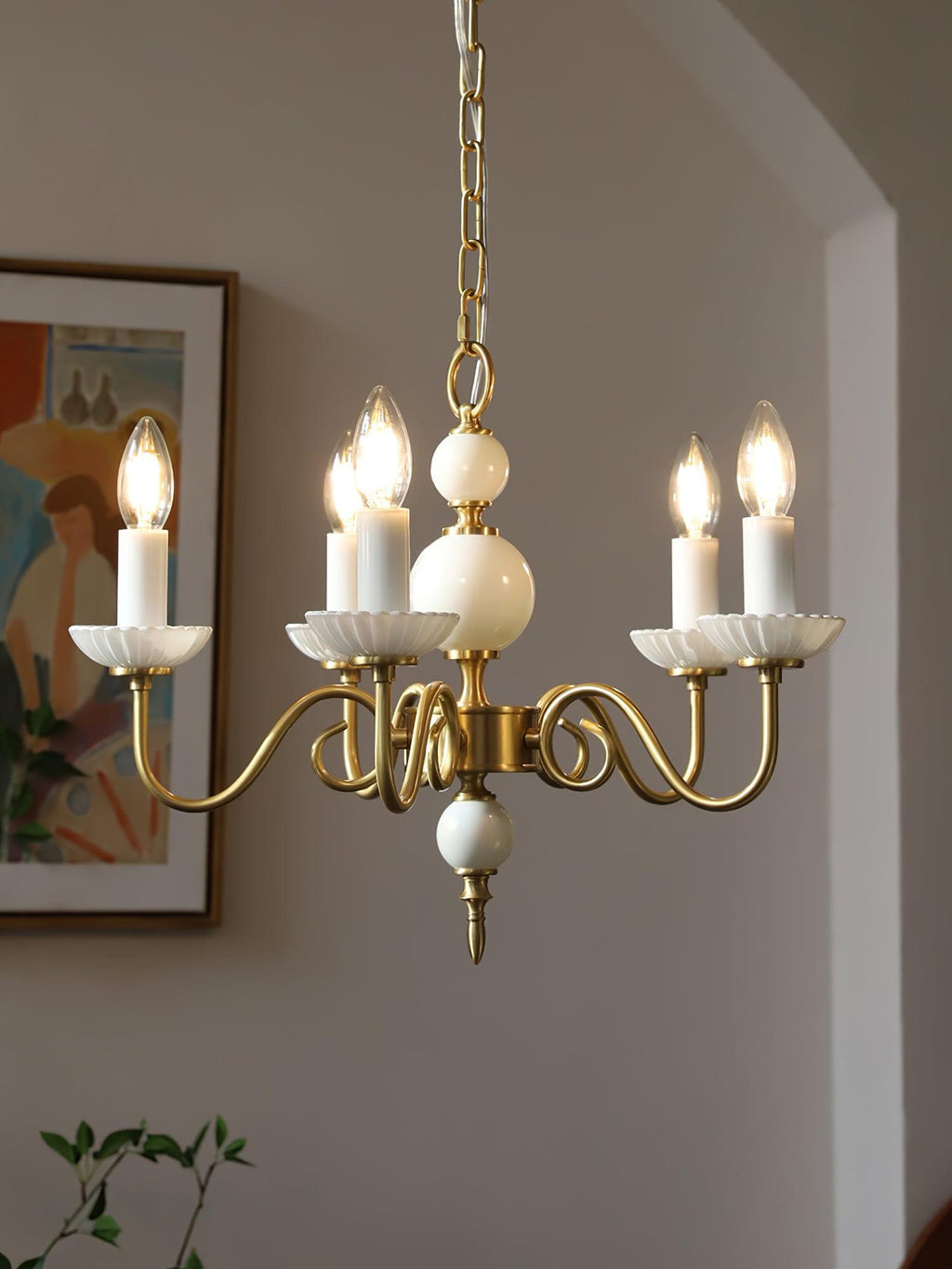 Lustra Chandelier Carlita Doré Moderne - Neutralighting