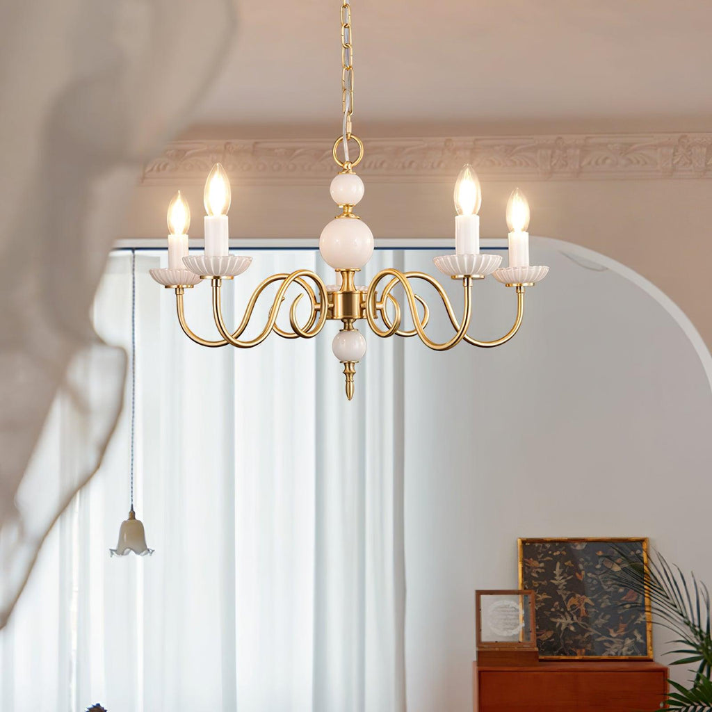 Lustra Chandelier Carlita Doré Moderne - Neutralighting